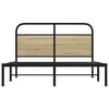 vidaXL Cadre de lit sans matelas 140x200 cm ch&ecirc;ne sonoma