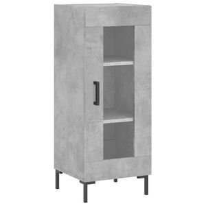 vidaXL Buffet Gris b&eacute;ton 34,5x34x90 cm Bois d'ing&eacute;nierie