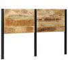 vidaXL T&ecirc;te de lit 160 cm bois massif manguier et fer