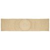 vidaXL Tapis de surface Blanc 60 x 400 cm Jute