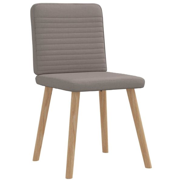 vidaXL Chaises à manger lot de 2 taupe tissu