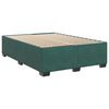 vidaXL Sommier &agrave; lattes de lit et matelas Vert fonc&eacute; 140x190cm Velours