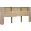 vidaXL Armoire de t&ecirc;te de lit Ch&ecirc;ne sonoma 220x18,5x104,5 cm
