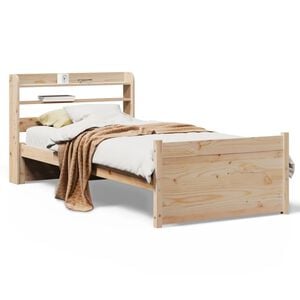 vidaXL Cadre de lit avec t&ecirc;te de lit sans matelas 75x190 cm