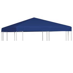 vidaXL Toile sup&eacute;rieure de belv&eacute;d&egrave;re 310 g / m&sup2; 3 x 3 m Bleu