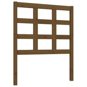 vidaXL T&ecirc;te de lit Marron miel 80,5x4x100 cm Bois massif de pin