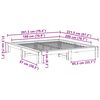 vidaXL Cadre de lit sans matelas blanc 180x200 cm bois massif de pin