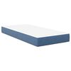 vidaXL Matelas de Lit avec matelas Bleu 90 x 200 cm tissu