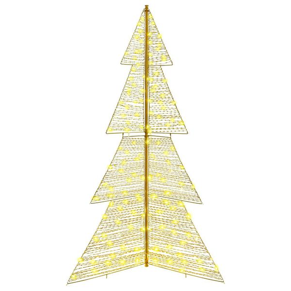 vidaXL Sapin de No&euml;l avec 240 LED Blanc chaud 180 cm PET