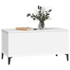 vidaXL Table basse Blanc 90x44,5x45 cm Bois d'ing&eacute;nierie