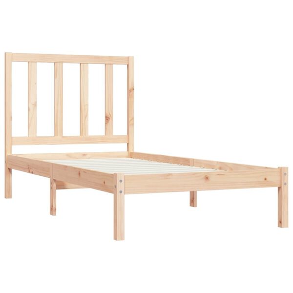 vidaXL Cadre de lit sans matelas bois de pin massif 90x190 cm