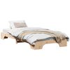 vidaXL Cadre de lit Naturel 75 x 190 cm Pin massif