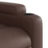 vidaXL Fauteuil inclinable &eacute;lectrique marron similicuir