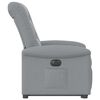 vidaXL Fauteuil inclinable &eacute;lectrique gris clair tissu