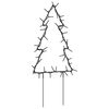 vidaXL D&eacute;coration lumineuse arbre de No&euml;l piquets 3 pcs 50 LED 30 cm