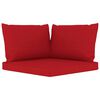 vidaXL Salon de jardin 10 pcs avec coussins Rouge