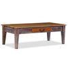 vidaXL Table basse Bois massif Vintage 118x60x40 cm