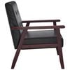 vidaXL Fauteuil noir similicuir