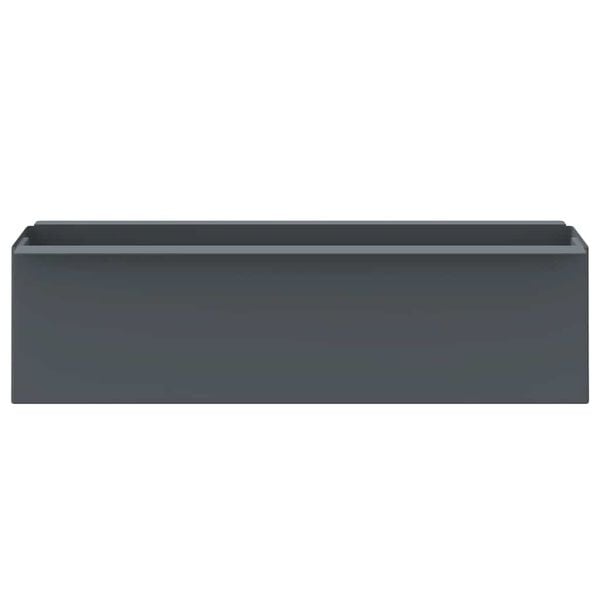 vidaXL Bo&icirc;tes &agrave; fleurs pour palettes euro 12 pcs Gris 36x13,5x9,5cm PP