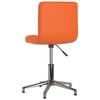 vidaXL Chaises pivotantes &agrave; manger lot de 4 orange similicuir