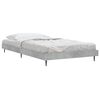 vidaXL Cadre de lit sans matelas gris b&eacute;ton 100x200 cm