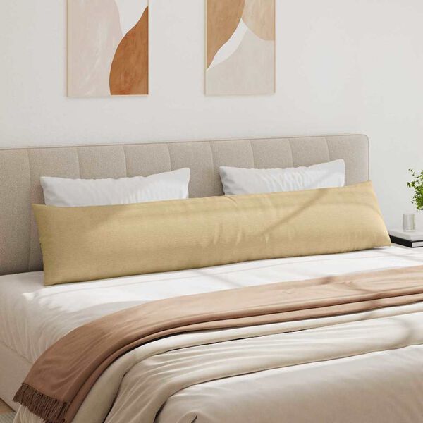 vidaXL Coussins de canap&eacute; 2 pcs Vert gris 200 x 40 cm