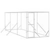 vidaXL Chenil d'ext&eacute;rieur pour chiens argent&eacute; 2x6x2 m acier galvanis&eacute;