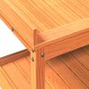 vidaXL Table de rempotage avec &eacute;tag&egrave;res marron bois massif de pin