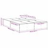 vidaXL Cadre de lit Chêne fumé 140 x 190 cm Bois d'ingénierie
