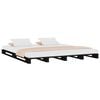 vidaXL Lit de palette sans matelas noir bois massif