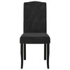 vidaXL Chaises &agrave; manger lot de 4 Noir Velours