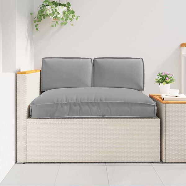 vidaXL Ensemble de coussins 3 pcs Gris Tissu Oxford