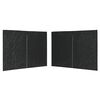 vidaXL Paroi de tente de r&eacute;ception 2pcs fermeture &eacute;clair PE Anthracite