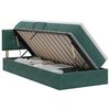 vidaXL Lit de Rangement Vert fonc&eacute; 100 x 200 cm Velours