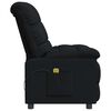 vidaXL Fauteuil de massage Noir Tissu
