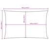 vidaXL Voile de parasol tissu oxford rectangulaire 5x7 m vert fonc&eacute;