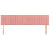 vidaXL T&ecirc;tes de lit 2 pcs Rose 90x5x78/88 cm Velours