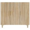 vidaXL Buffet chêne sonoma 90x34x80 cm bois d'ingénierie