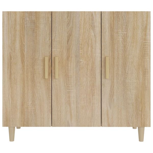 vidaXL Buffet chêne sonoma 90x34x80 cm bois d'ingénierie