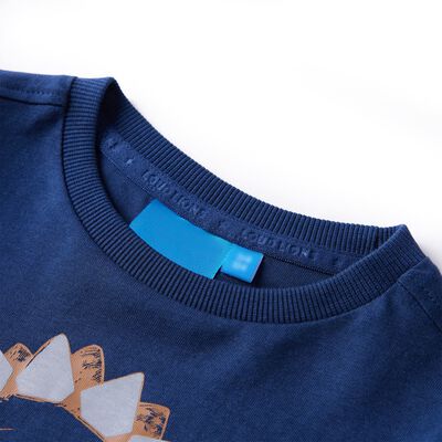T-shirt enfants à manches longues bleu marine 92