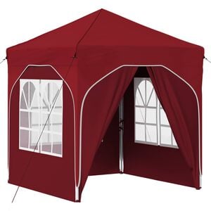 vidaXL Tente de f&ecirc;te pop-up 192 x 192 x 245 cm Bordeaux