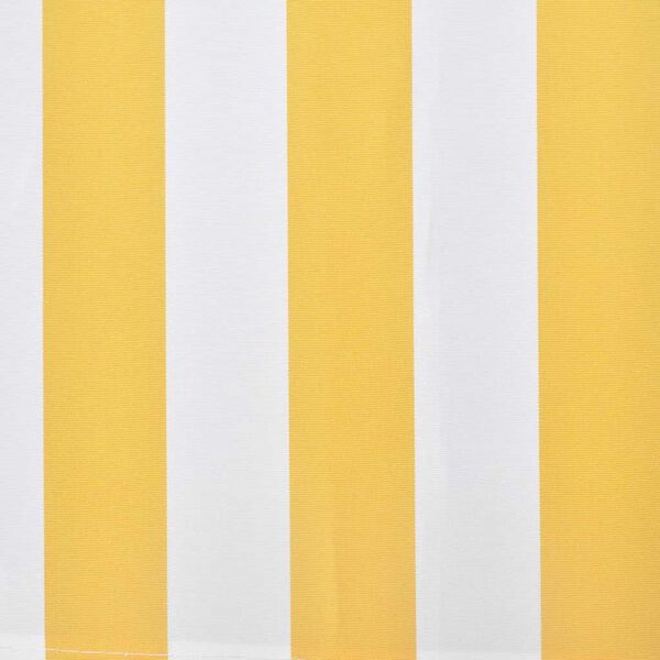 vidaXL Auvent pliable motorisé 400 cm Jaune/blanc