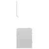 vidaXL Ensemble de meubles de salle de bain 2 pcs Blanc brillant