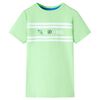 T-shirt pour enfants vert n&eacute;on 140
