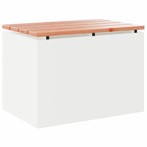 vidaXL Banc de jardin Blanc 60 x 40 x 43 cm Acier