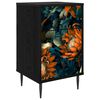 vidaXL Table de chevet LOCHEM Ch&ecirc;ne noir 36 x 33 x 61 cm
