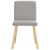vidaXL Chaises &agrave; manger lot de 4 gris nuage tissu