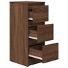 vidaXL Buffet chêne marron 29,5x34x76 cm bois d'ingénierie