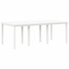 vidaXL Table de jardin pour repas Blanc 200 x 100 x 73 cm polyrotin