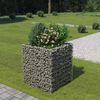 vidaXL Lit surélevé à gabion Acier galvanisé 90x90x100 cm